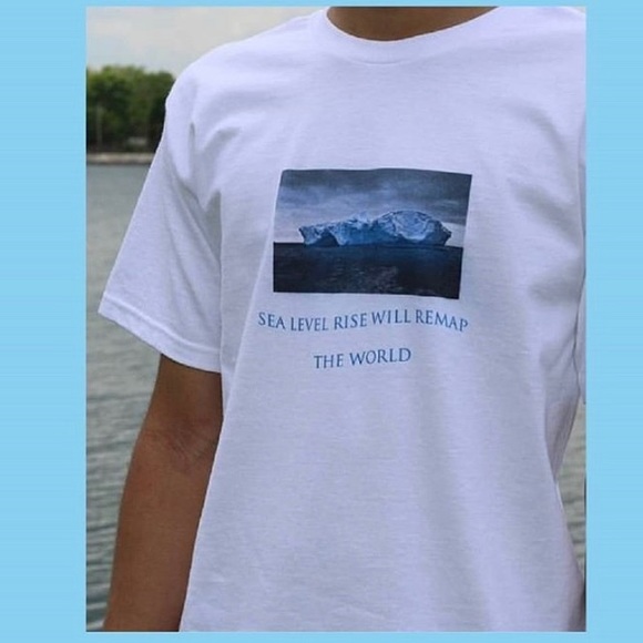 CLIMATE CHANGE SEA LEVEL RISE T-SHIRT - Picture 3 of 4